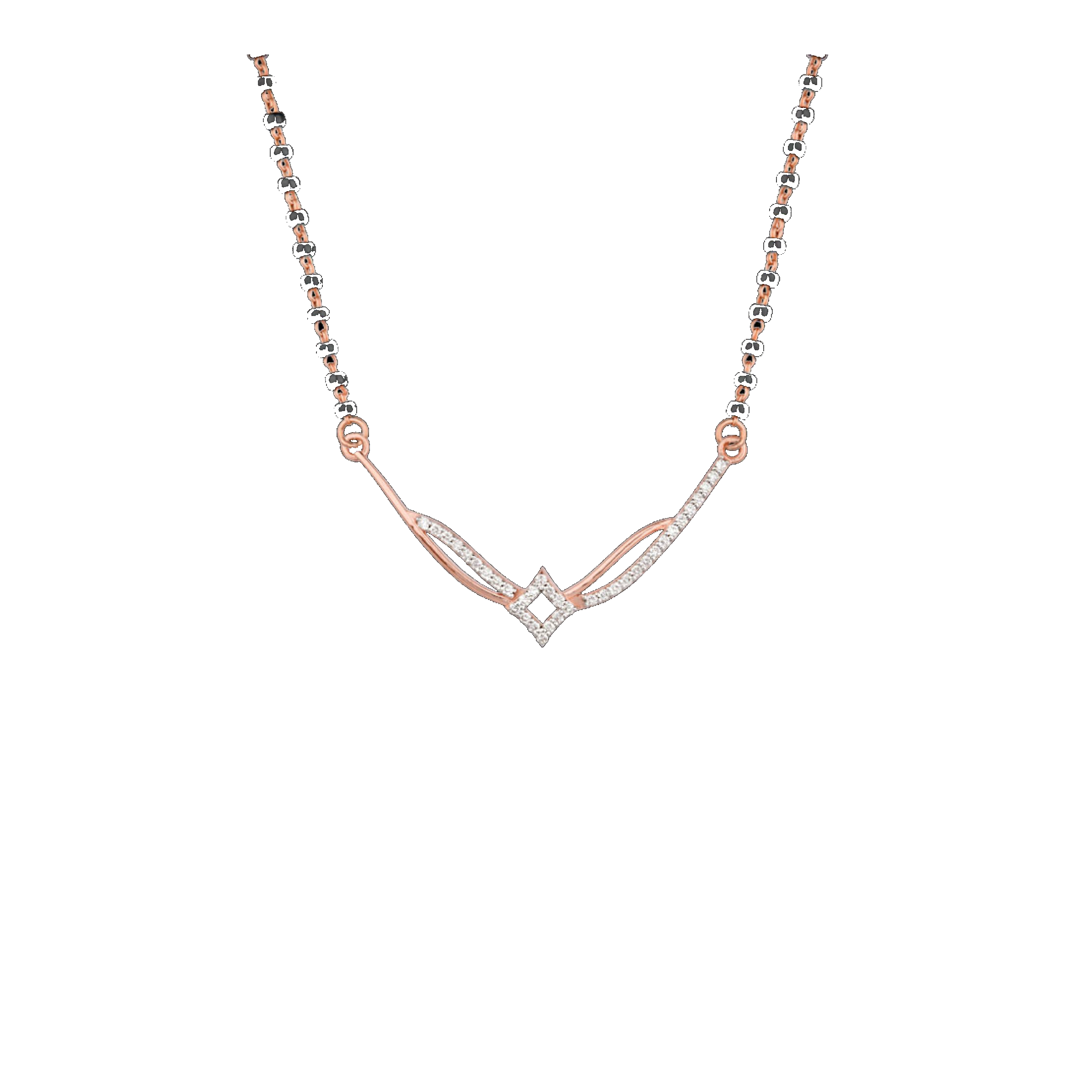 IMG_9327 The Diamond Rhombus Mangalsutra - Image 1