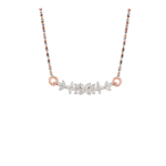 Floral Diamond Mangalsutra Necklace