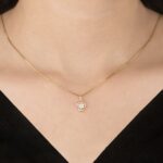 Sparkling Floral Halo Pendant - Image 2