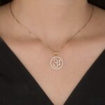 Divine Om Diamond Circle Pendant - Image 2