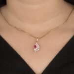 Diamond Radiant Wing Pendant - Image 2