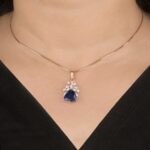 Midnight Trillion Sapphire Pendant - Image 2