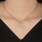 Ethereal Diamond Crescent Pendant - Image 2