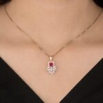 Regal Geometric Diamond Pendant - Image 2