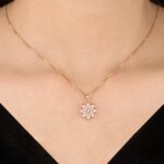 Celestial Bloom Rose Gold Pendant - Image 2