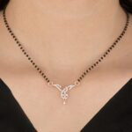 Designer Twist Diamond Mangalsutra in Rose Gold for Women - Image 2