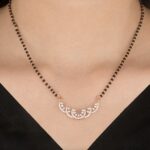 Crescent Shape Diamond Mangalsutra for Women - Image 2