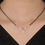 Crescent Bloom Diamond Mangalsutra - Image 2