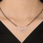 Feather Drop Diamond Mangalsutra - Image 2