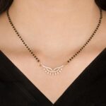 Twin Leaf Sparkle Mangalsutra - Image 2
