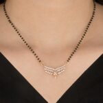 Leaf Cascade Diamond Mangalsutra Pendant - Image 2