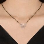 Regal Cascade Diamond Mangalsutra Pendant - Image 2