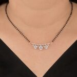 Trio Leaf Dangle Mangalsutra Pendant - Image 2