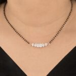 Floral Whisper Diamond Mangalsutra Pendant - Image 2