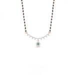Emerald Bloom Drop Mangalsutra Pendant