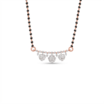 Trio Leaf Dangle Mangalsutra Pendant