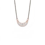Floral Arc Diamond Mangalsutra Pendant