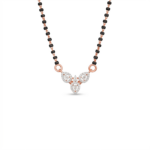 Lotus Trilliance Diamond Mangalsutra Pendant