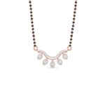 Petal Drop Diamond Mangalsutra Pendant
