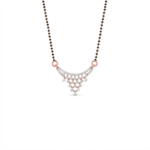 Lattice Drop Diamond Mangalsutra Pendant