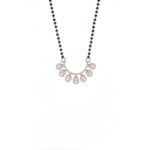 Petal Drop Diamond Mangalsutra Pendant