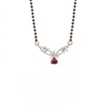 Ruby Vine Diamond Mangalsutra Pendant