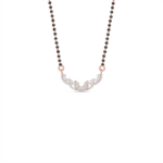 Crescent Shape Diamond Mangalsutra for Women