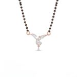 Designer Twist Diamond Mangalsutra in Rose Gold for Women