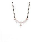 Petal Drop Diamond Mangalsutra for Women in Rose Gold