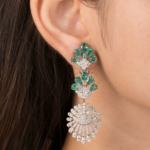 Forest Drop Chandelier - Hanging Diamond Earrings - Image 2