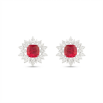 Jasmine Cushion - Diamond Earring