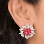 Jasmine Cushion - Diamond Earring - Image 3
