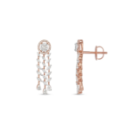Cascading Leaf Diamond Drop Earring125 - Image 2