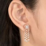 Cascading Leaf Diamond Drop Earring125 - Image 3