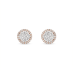 Classic Halo Diamond Stud Earrings