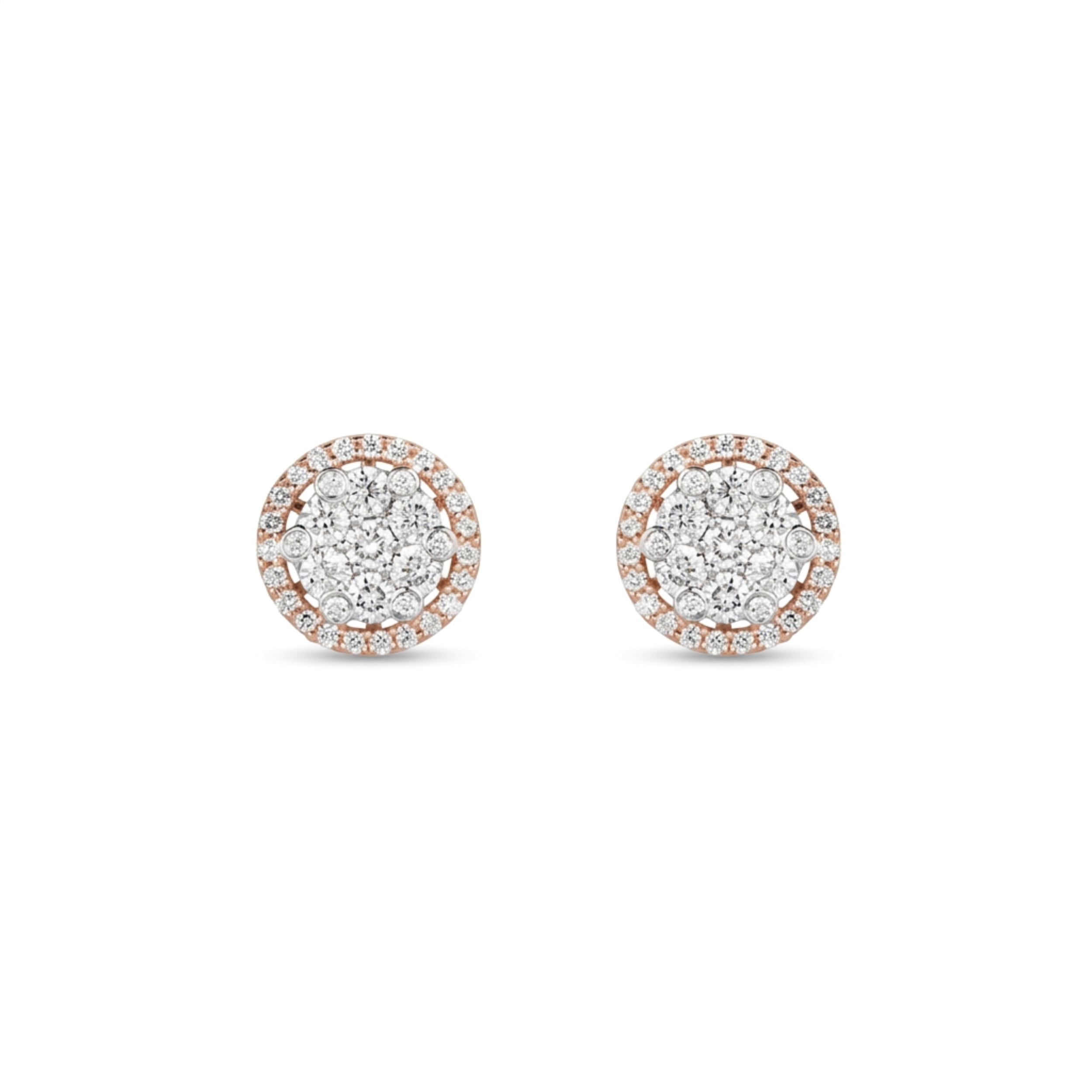 IMG_2032 Classic Halo Diamond Stud Earrings - Image 1