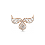 Rose Gold Diamond Butterfly Pendant