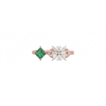 Green Bloom Diamond Ring