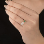 Green Bloom Diamond Ring - Image 4