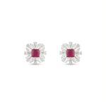 Crimson Bloom Studs