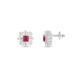 Crimson Bloom Studs - Image 2