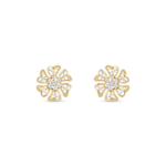 Gilded Petal Diamond Studs