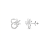 Diamond Bloom Infinity Studs - Image 2