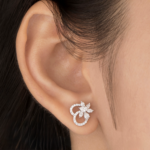Diamond Bloom Infinity Studs - Image 3