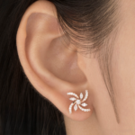 Radiant Pinwheel Blossom Earrings - Image 3
