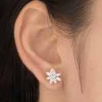 Lotus Bloom Halo Earrings - Image 3