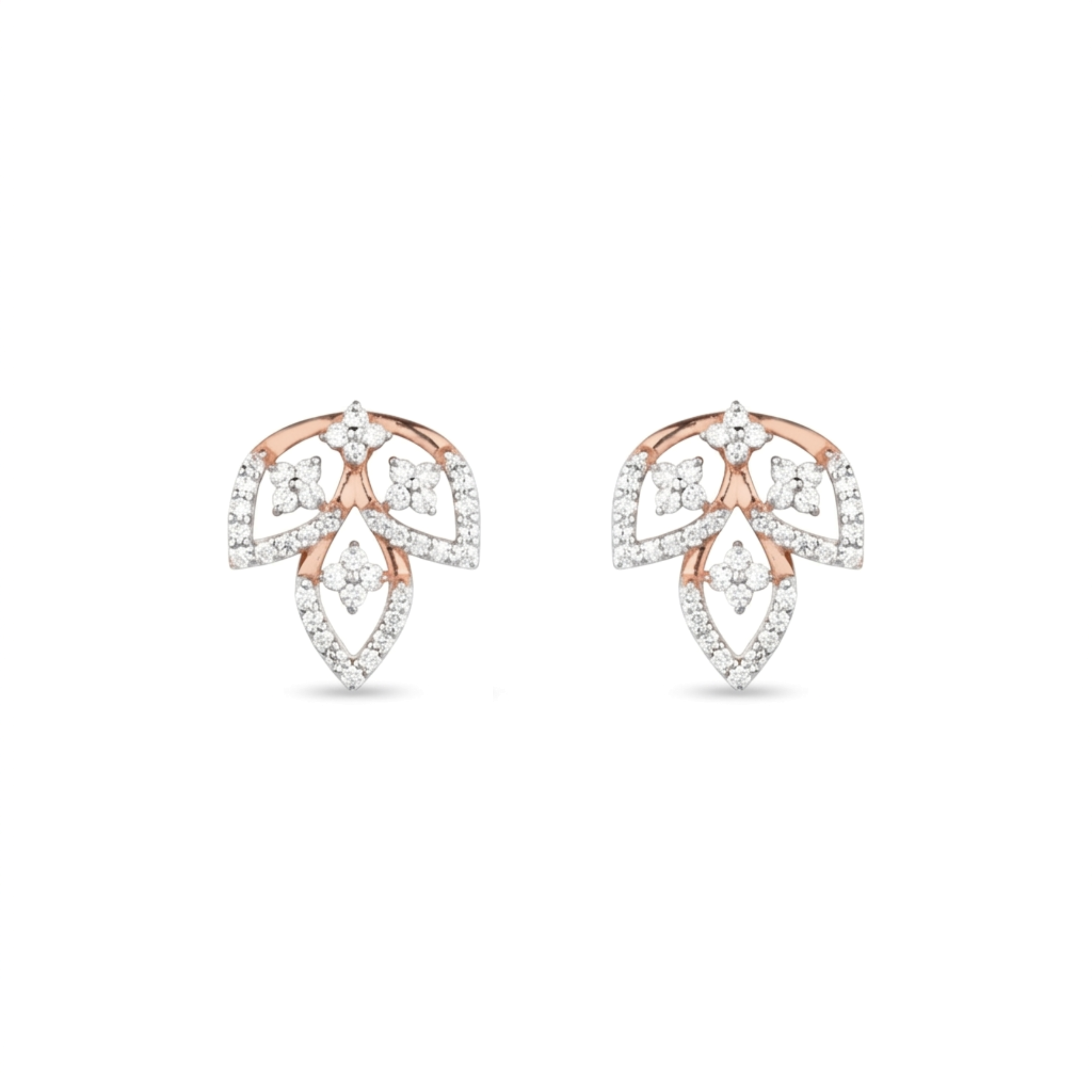 IMG_9245.PNG Floral Lattice Stud Earrings - Image 1