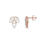 Floral Lattice Stud Earrings - Image 2