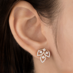 Floral Lattice Stud Earrings - Image 3