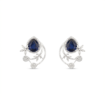 The Midnight Petal Stud Earrings